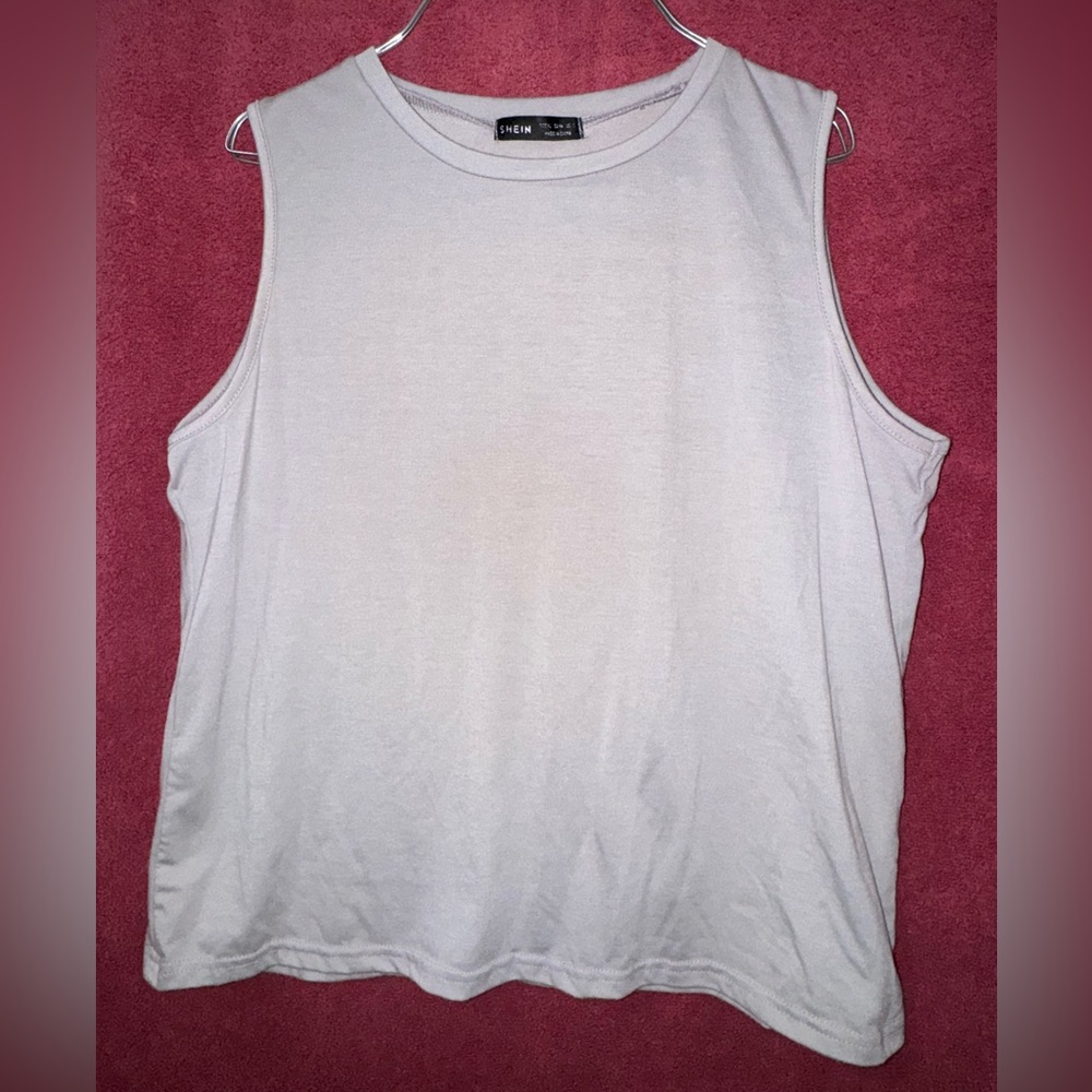SHEIN Women's Light Gray Muscle Tee